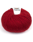 BeMe Cardinal Red wool yarn by The Woolcatcher, 100 g / 120 m ball