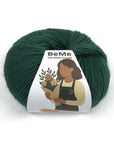 Ovillo de lana BeMe Green Velvet, 100% lana peruana bulky de 100 g