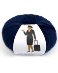Ovillo de lana BeMe Indigo, 100% lana peruana bulky de 100 g