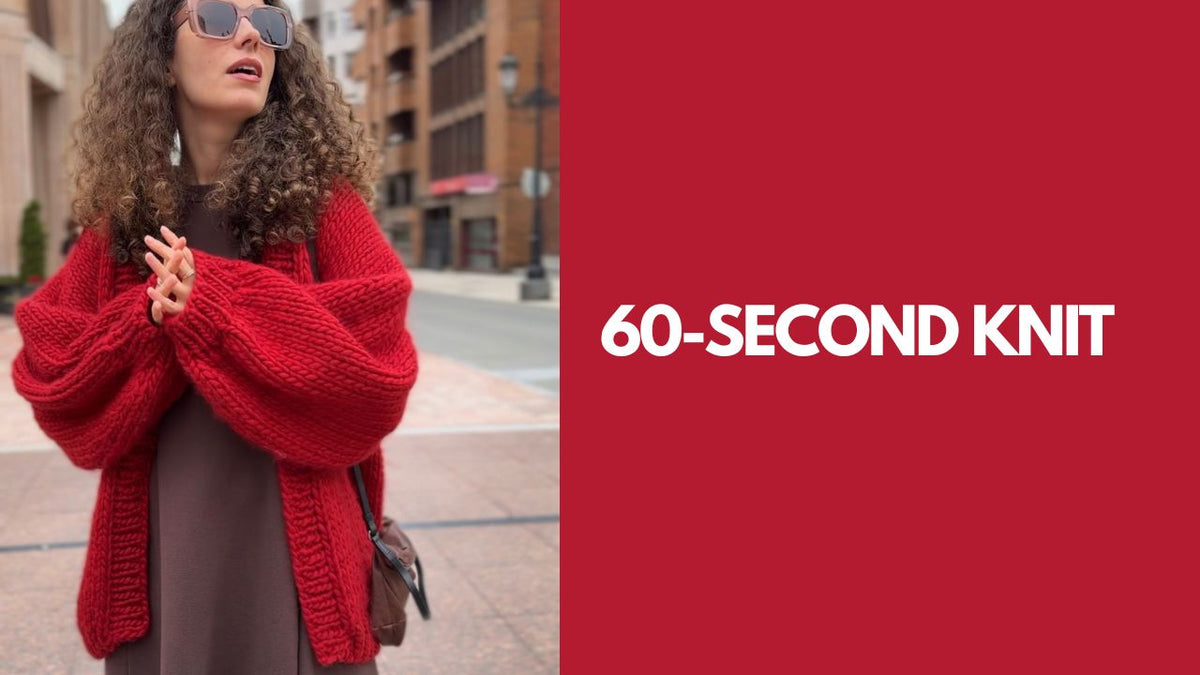 Cómo tejer una chaqueta oversize a dos agujas: patrón completo