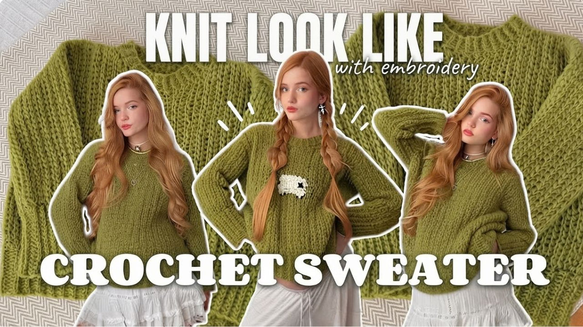 Jersey a crochet con efecto punto: tutorial fácil