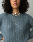 Lana NOVA Steel Blue - 86% lana Highland peruana, 50 g / 150 m - The Woolcatcher