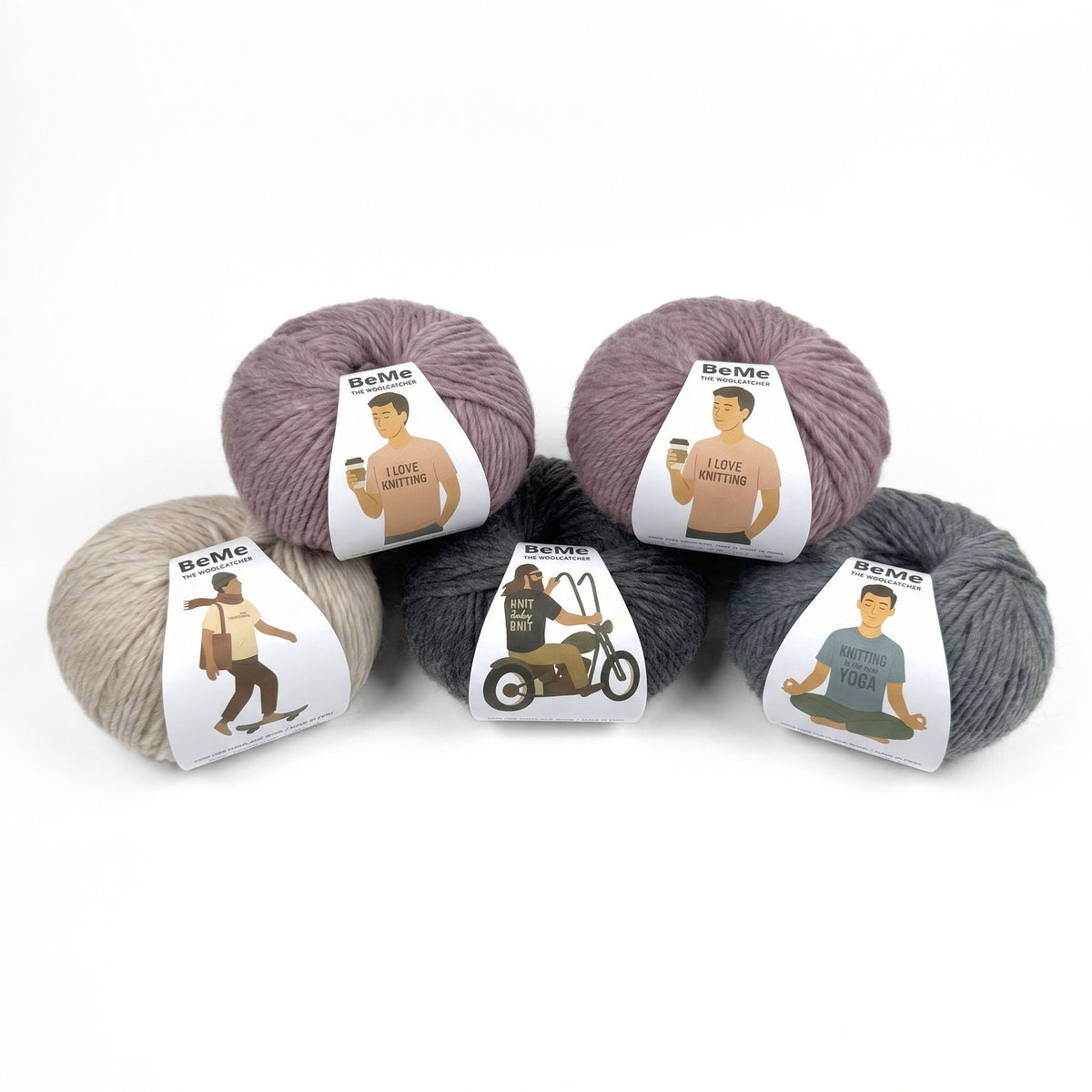The Woolcatcher. Peruvian Yarn. BeMe. Bundle 5 Balls