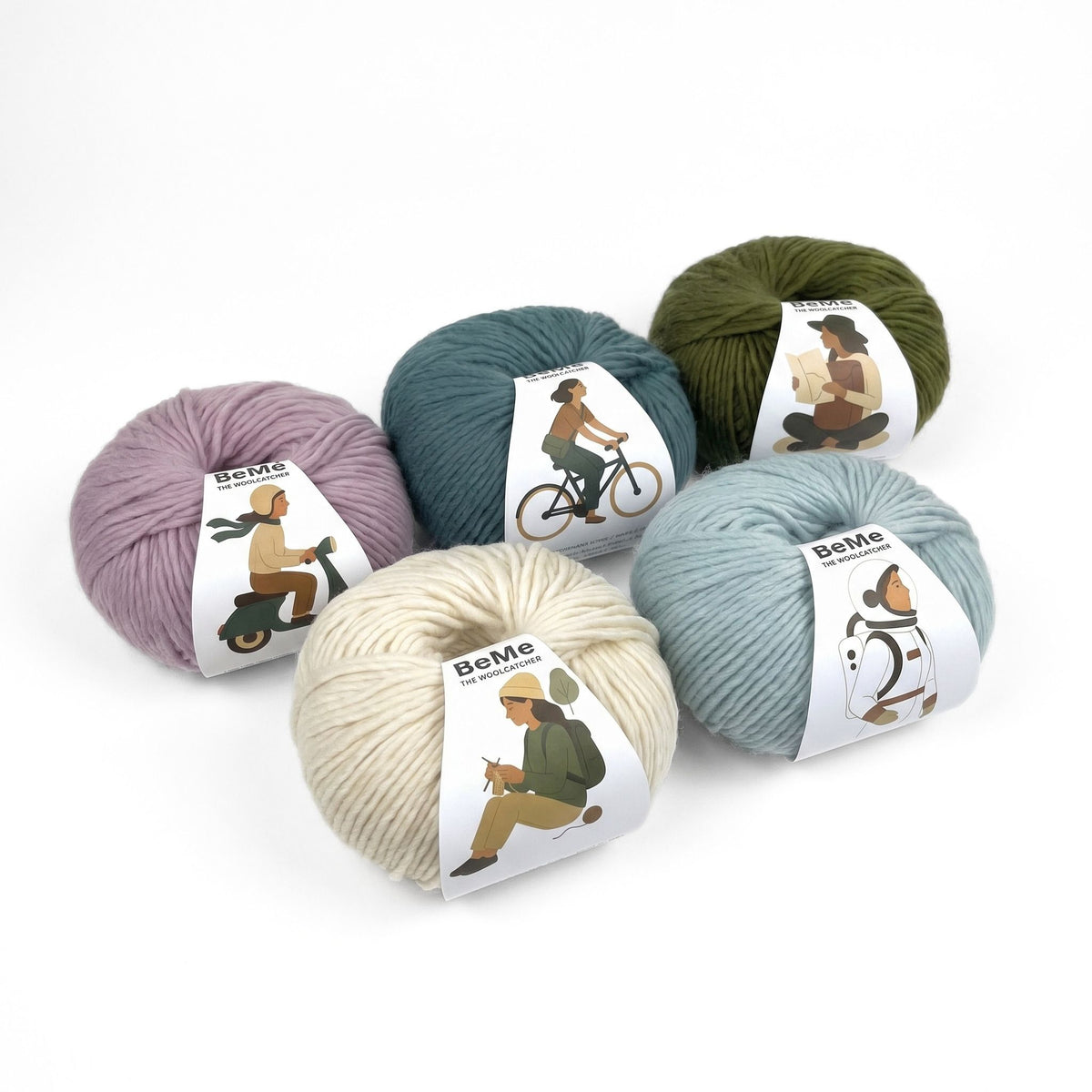 The Woolcatcher. BeMe. Highland wool. Yarn Bundle - 5 balls