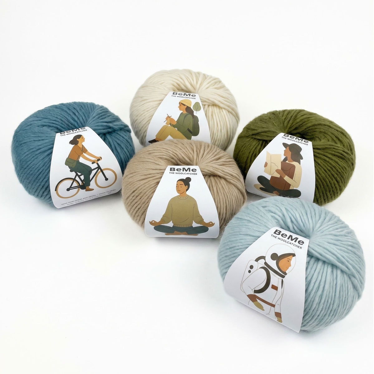 BEME fine weight Peruvian wool yarn on 8 mm knitting needles
