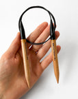Chunky Circular Knitting Needles 10 mm / 60 cm (US 15) – Beech Wood