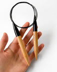 Super Chunky Circular Knitting Needles 12 mm / 80 cm (US 17) – Beech Wood