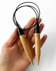 Jumbo Circular Knitting Needles 15 mm / 80 cm (US 19) – Beech Wood