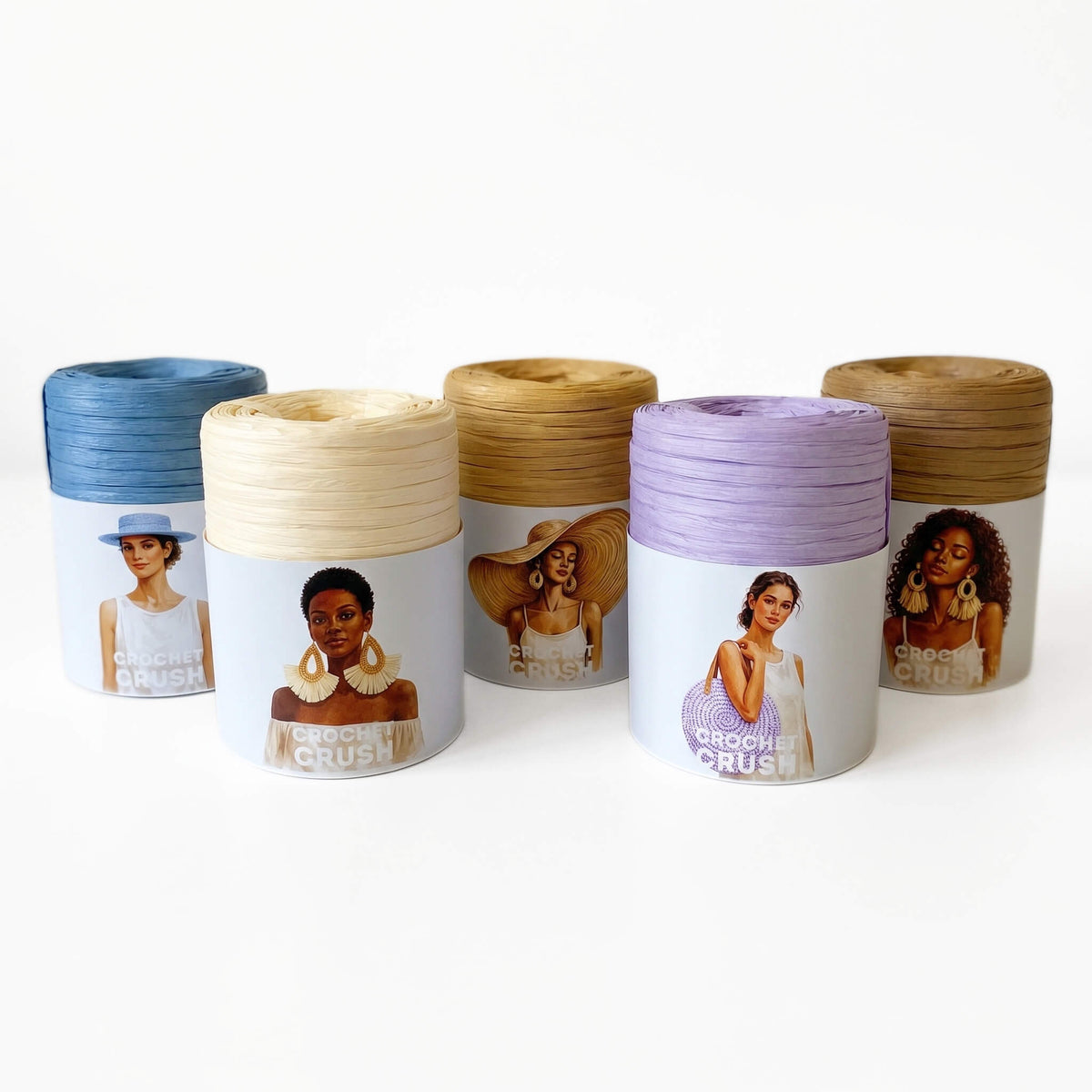 Raffia Crochet Crush yarn Bundle