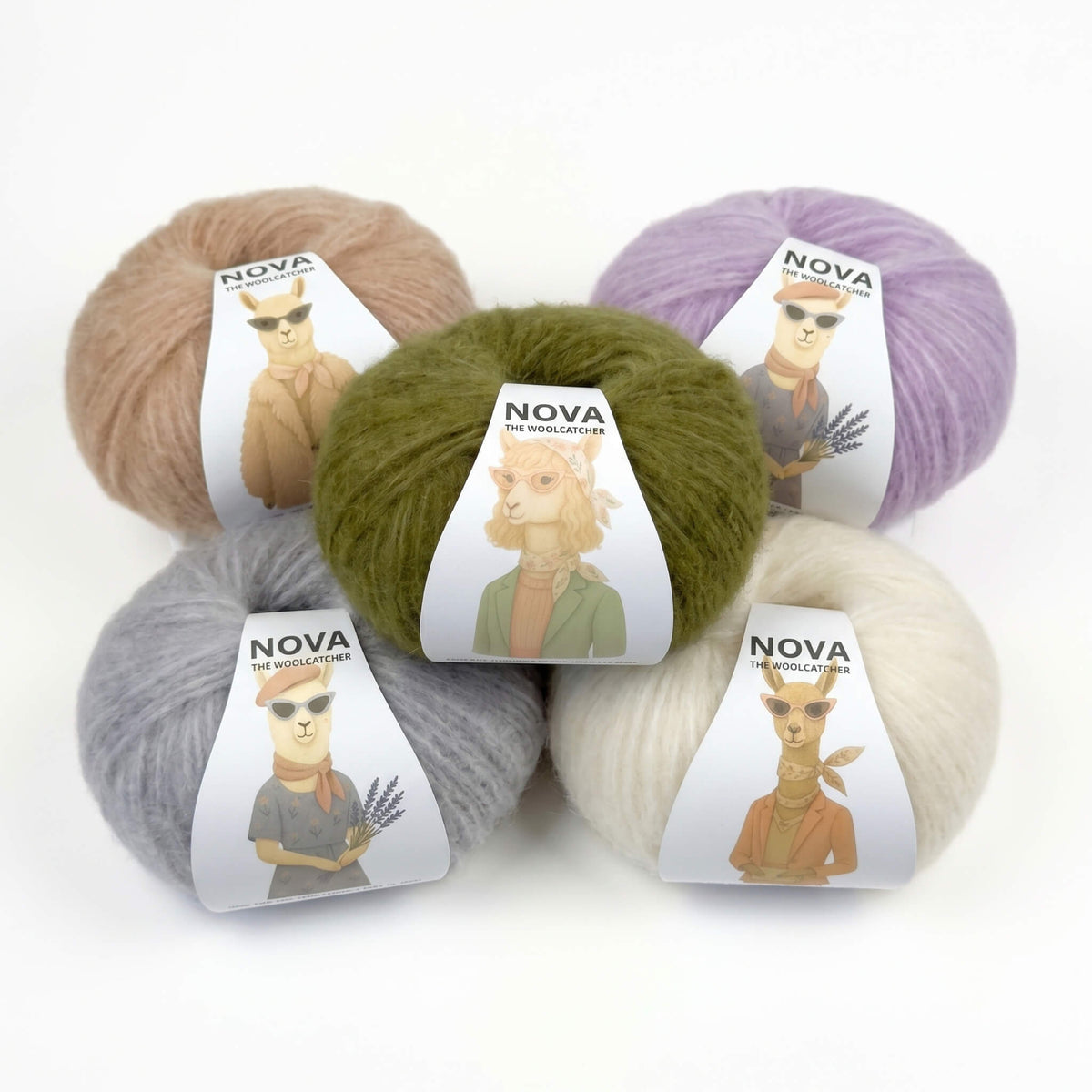 Peruvian wool yarn colour range — NOVA collection by The Woolcatcher