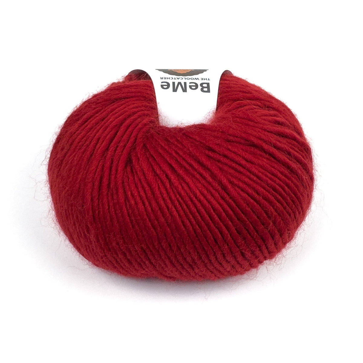 BeMe Cardinal Red wool yarn by The Woolcatcher, 100 g / 120 m ball