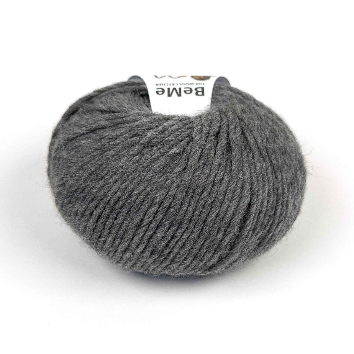 BeMe Charcoal wool yarn by The Woolcatcher, 100 g / 120 m ball