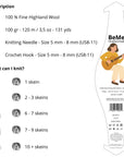 Lana bulky BeMe Curry de The Woolcatcher, tono amarillo especiado