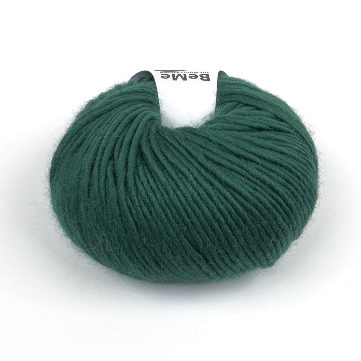 BeMe Green Velvet wool yarn by The Woolcatcher, 100 g / 120 m ball