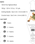Lana bulky BeMe Ivory de The Woolcatcher, tono marfil natural