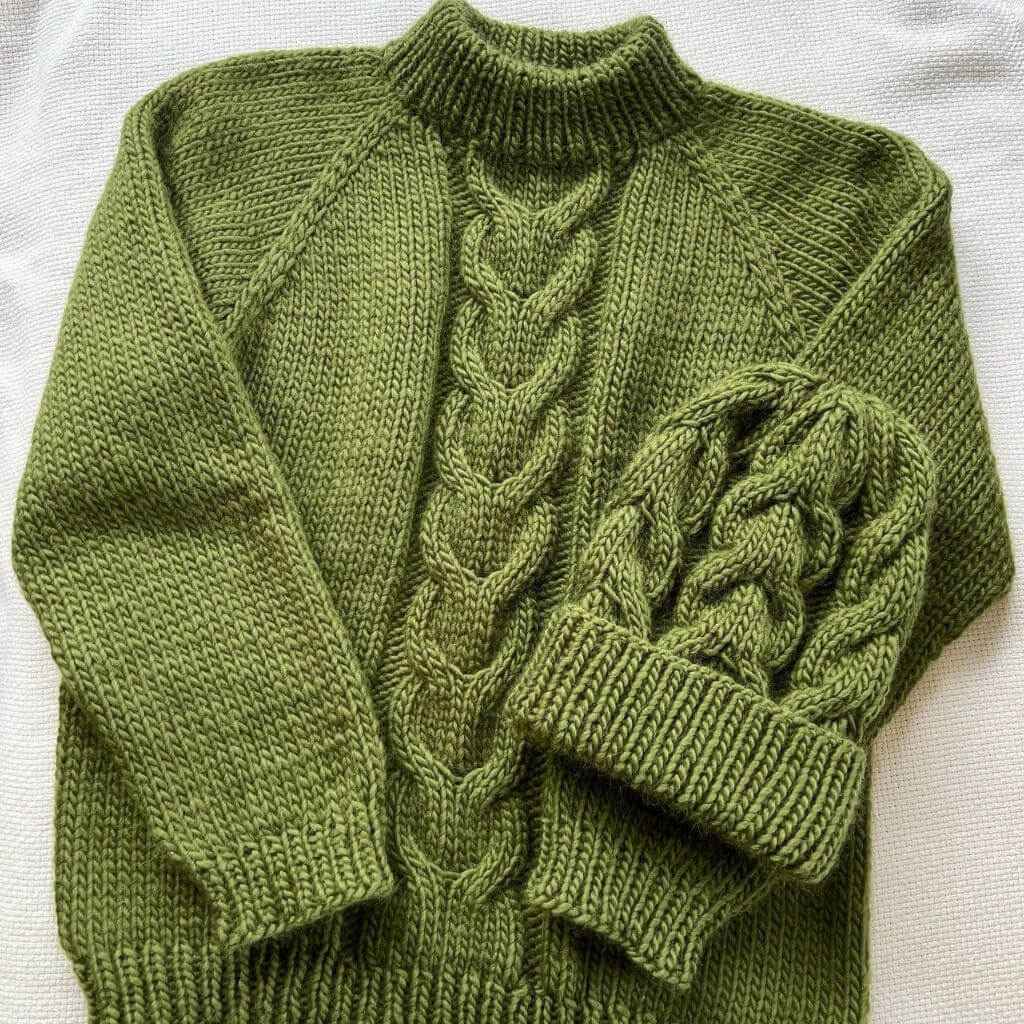 BeMe Olive: lana Highland peruana para jerséis, cárdigans y accesorios