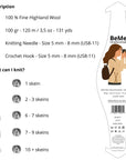 Lana bulky BeMe Satin de The Woolcatcher, tono lila grisáceo