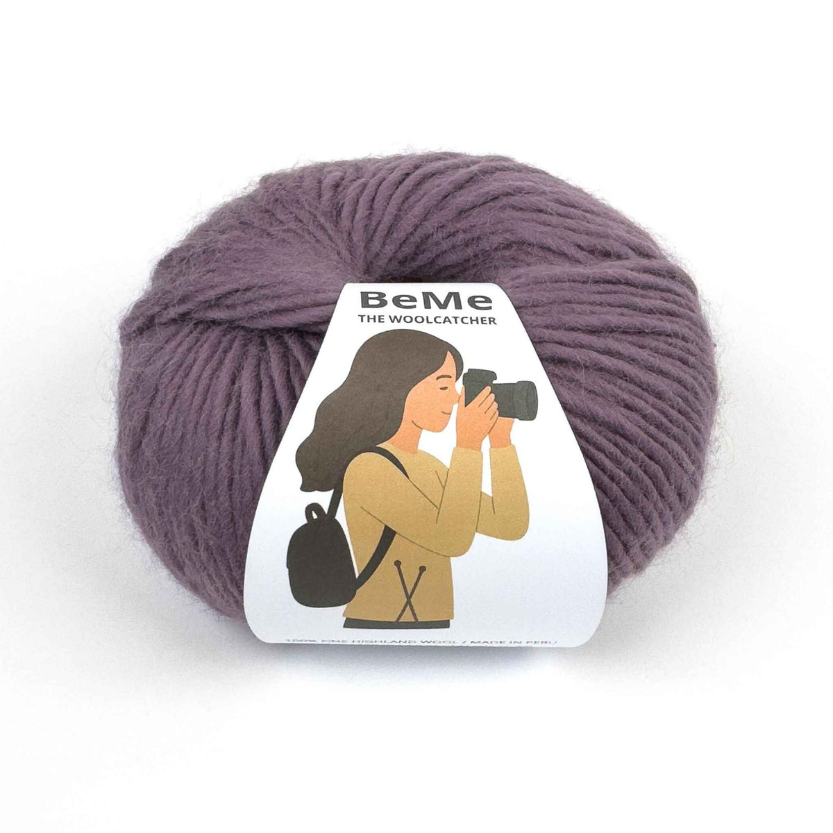 Ovillo de lana BeMe Satin, 100% lana peruana bulky de 100 g