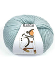 Ovillo de lana BeMe Sky Blue, 100% lana peruana bulky de 100 g