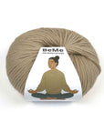 Ovillo de lana BeMe Taupe, 100% lana peruana bulky de 100 g