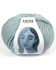 FACES Sky Blue super bulky yarn 200g Peruvian wool skein