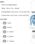 Faces Sky Blue - THE WOOLCATCHER
