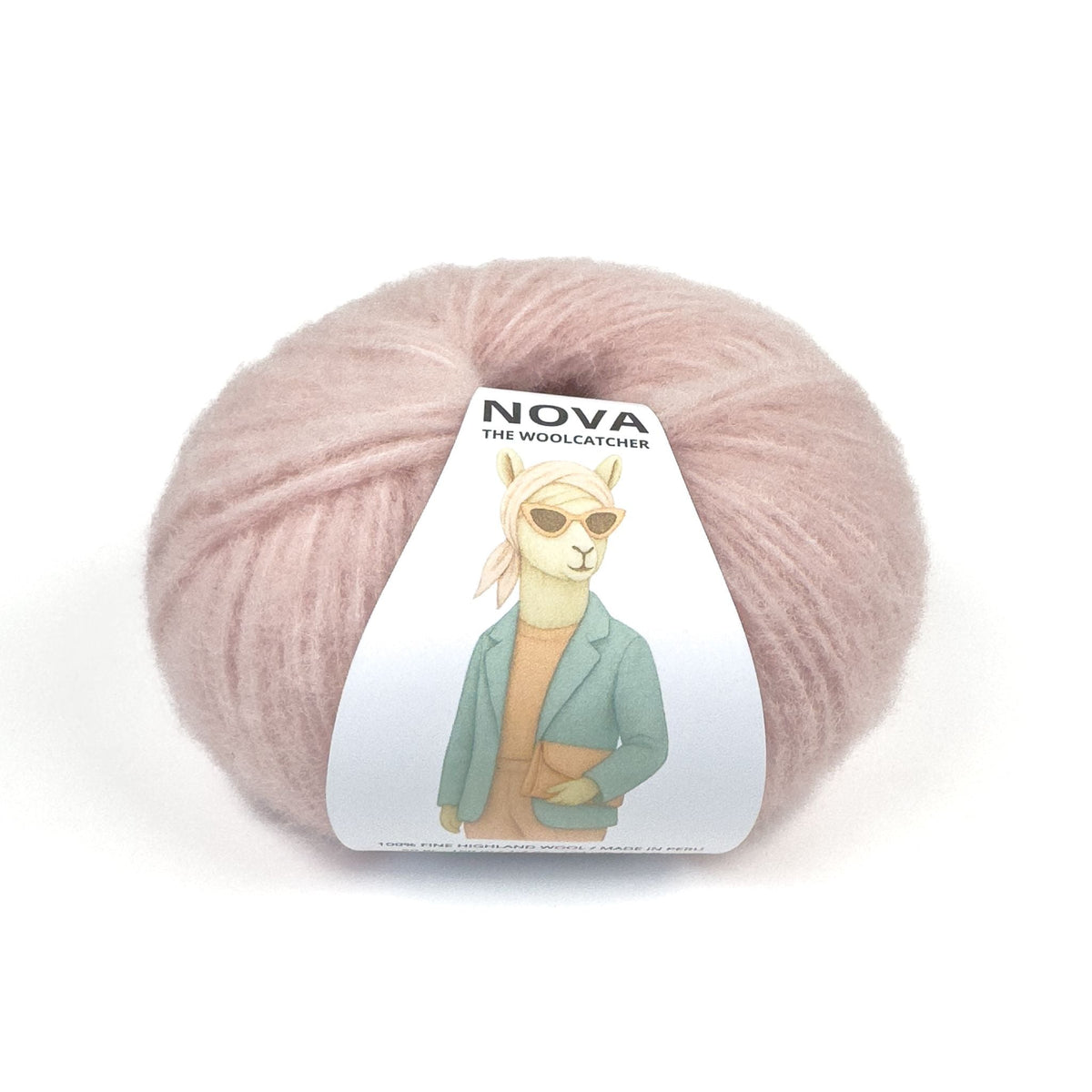 Lana NOVA Blush - 86% lana Highland peruana, 50 g / 150 m - The Woolcatcher