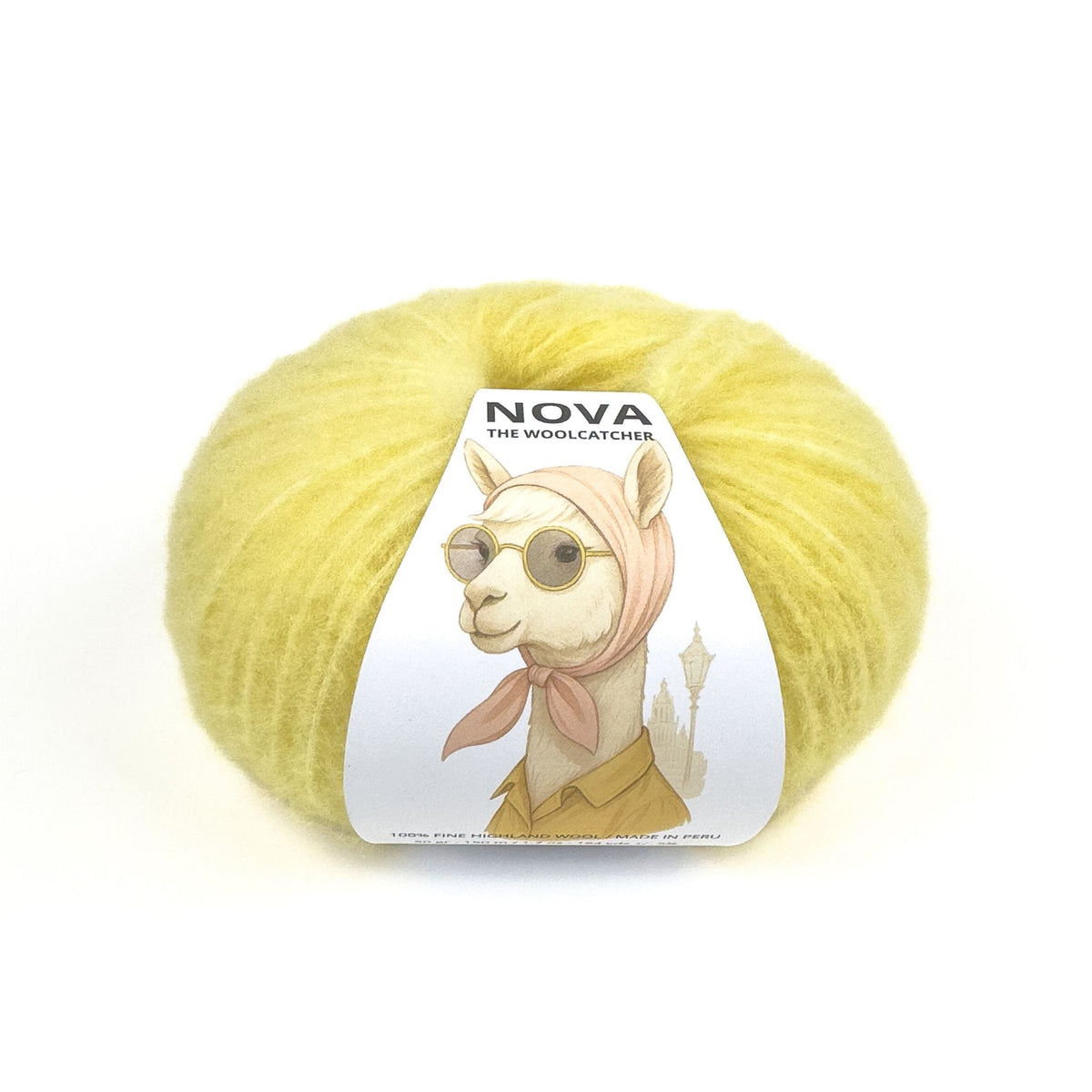 Lana NOVA Canary - 86% lana Highland peruana, 50 g / 150 m - The Woolcatcher
