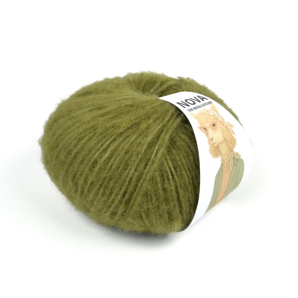 NOVA Olive yarn - 86% Peruvian Highland wool, 50 g / 150 m - The Woolcatcher