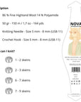Lana NOVA Olive - 86% lana Highland peruana, 50 g / 150 m - The Woolcatcher