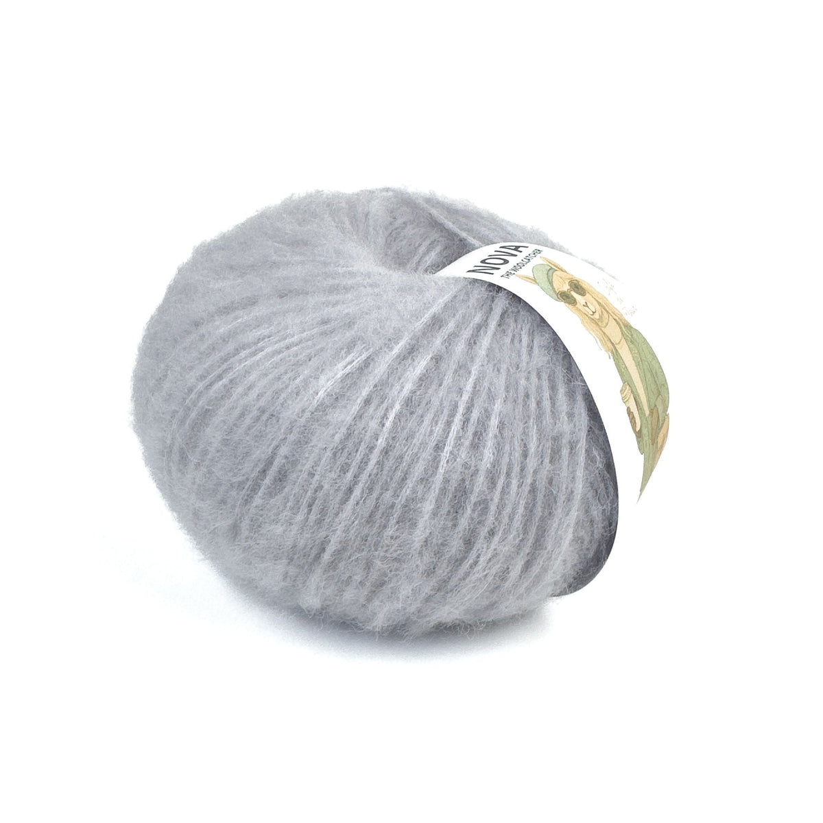 Lana NOVA Silver Gray - 86% lana Highland peruana, 50 g / 150 m - The Woolcatcher