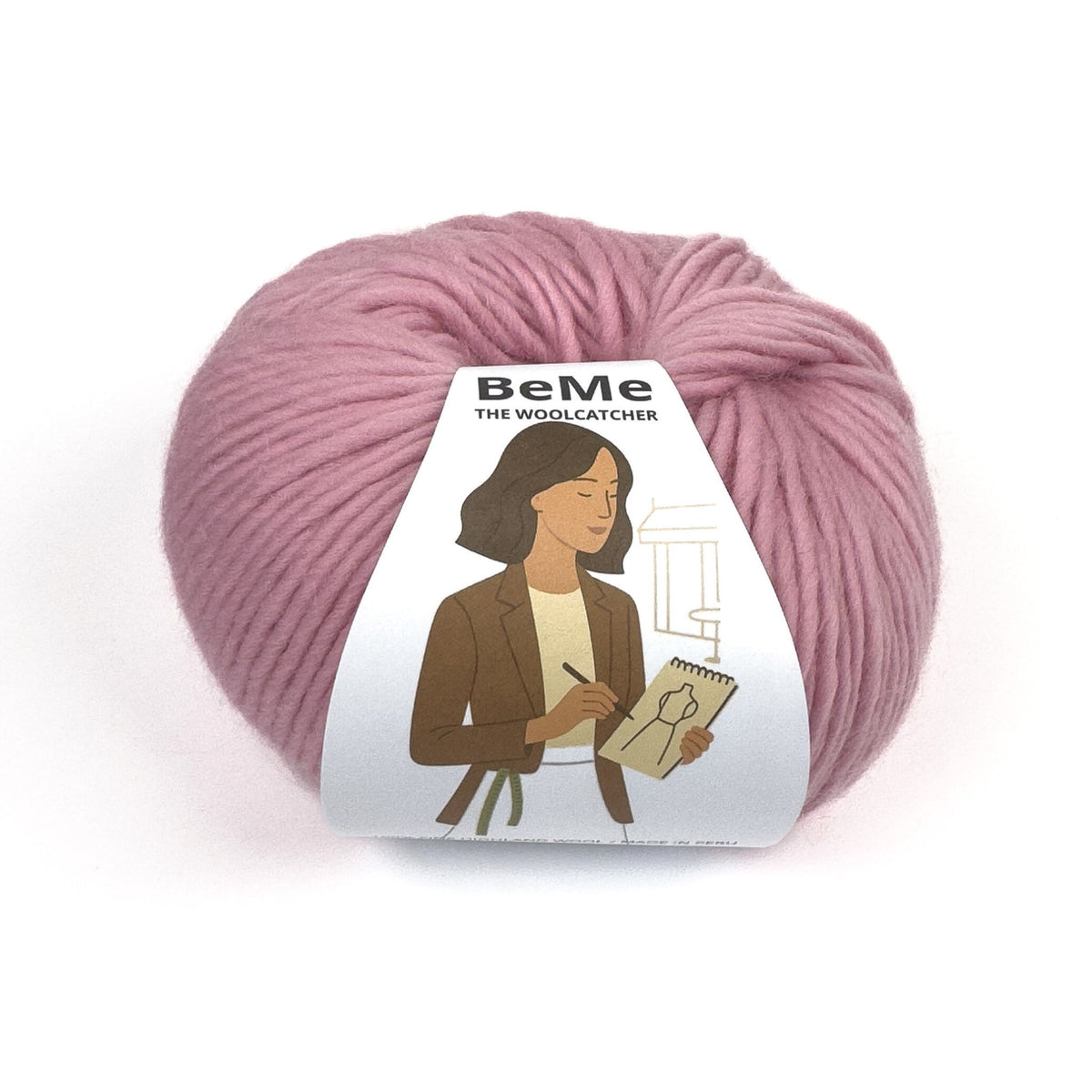 Vídeo de la lana BeMe Dusty Rose, 100% lana Highland peruana de The Woolcatcher