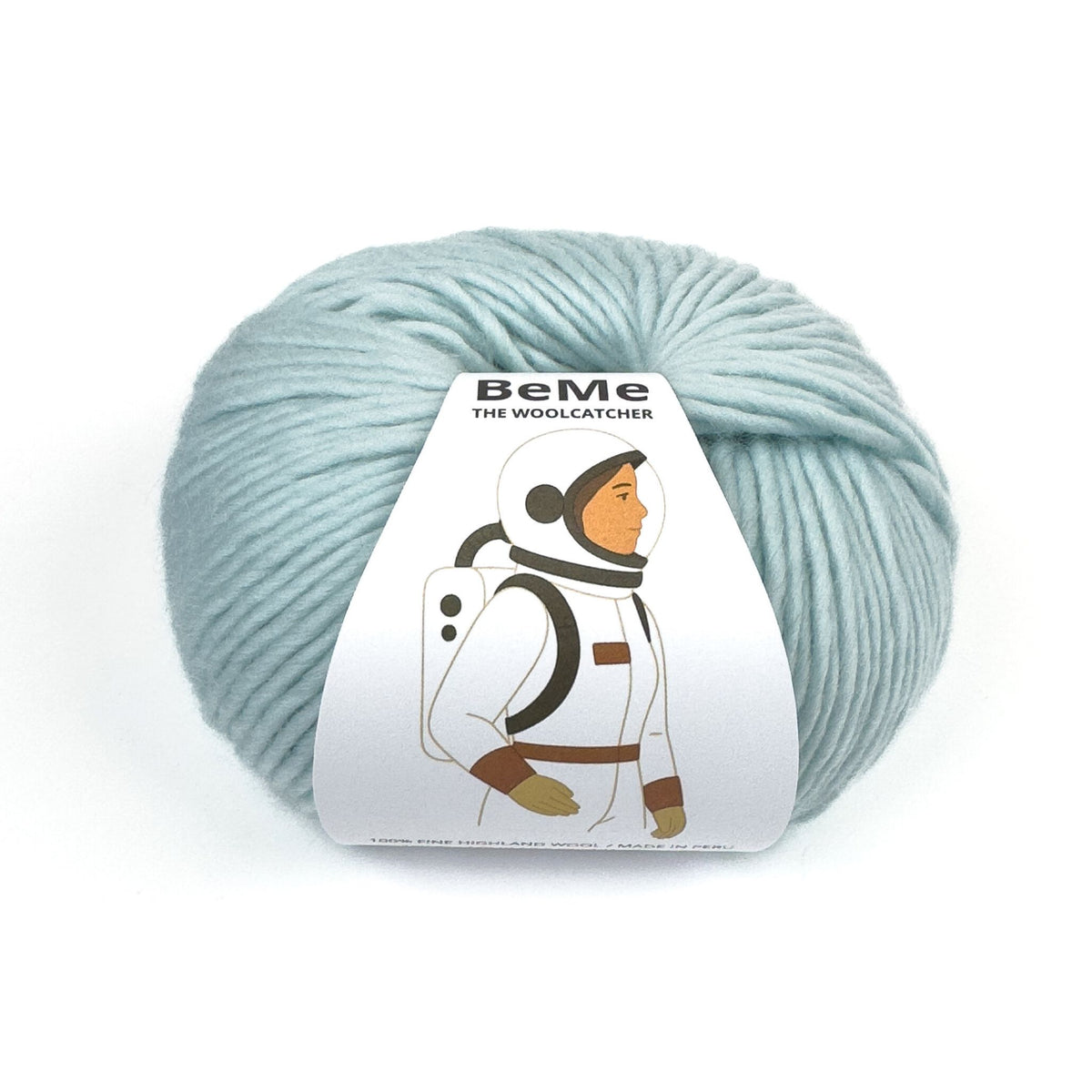 Vídeo de la lana BeMe Sky Blue, 100% lana Highland peruana de The Woolcatcher