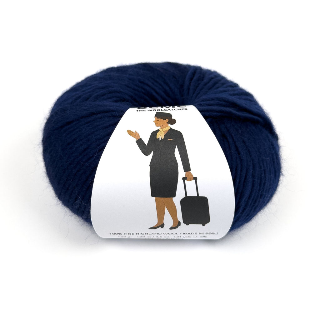 Vídeo de la lana BeMe Indigo, 100% lana Highland peruana de The Woolcatcher