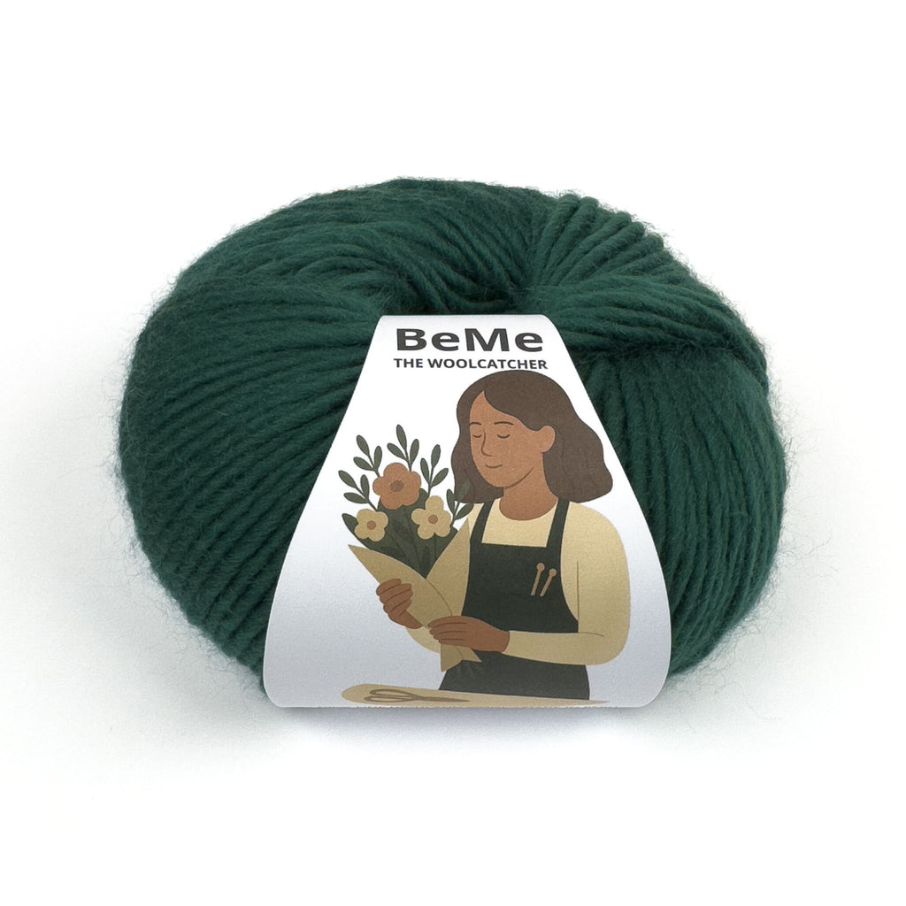 Vídeo de la lana BeMe Green Velvet, 100% lana Highland peruana de The Woolcatcher