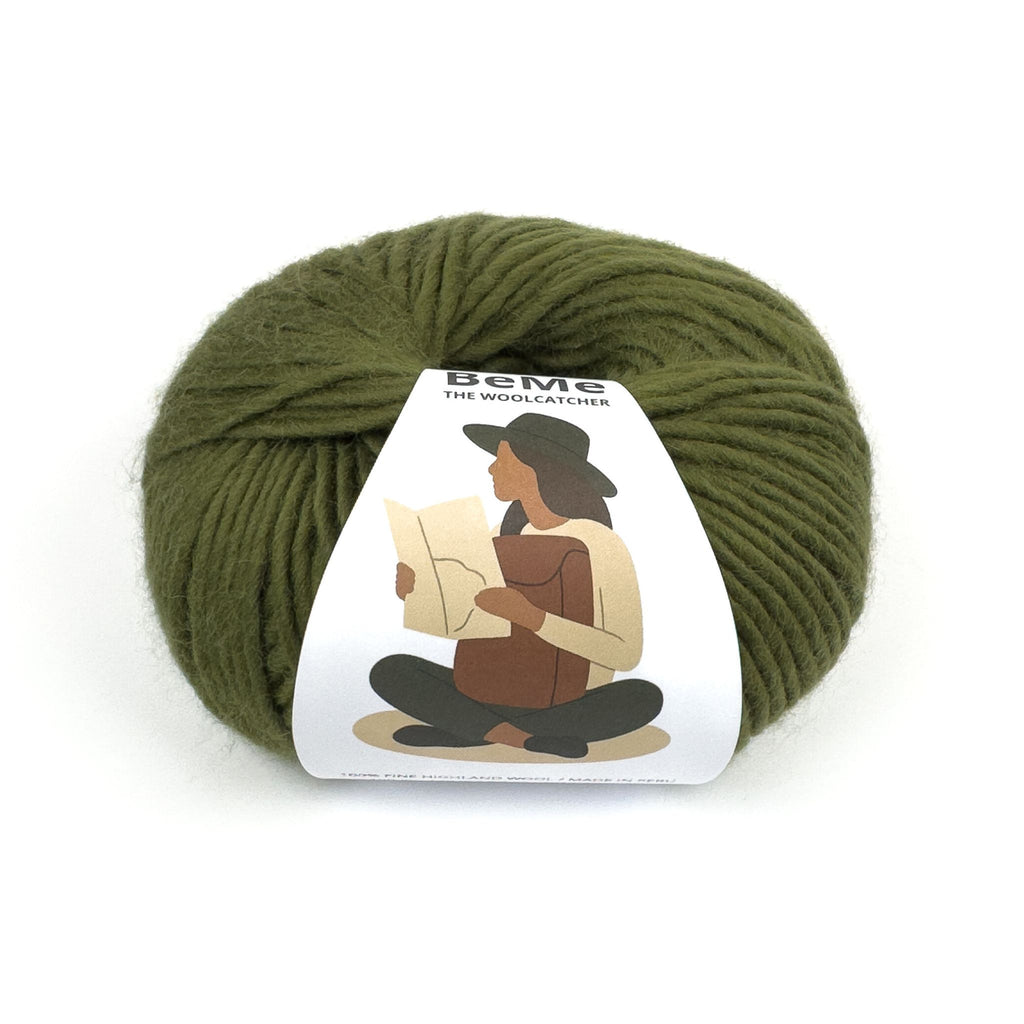 Vídeo de la lana BeMe Olive, 100% lana Highland peruana de The Woolcatcher