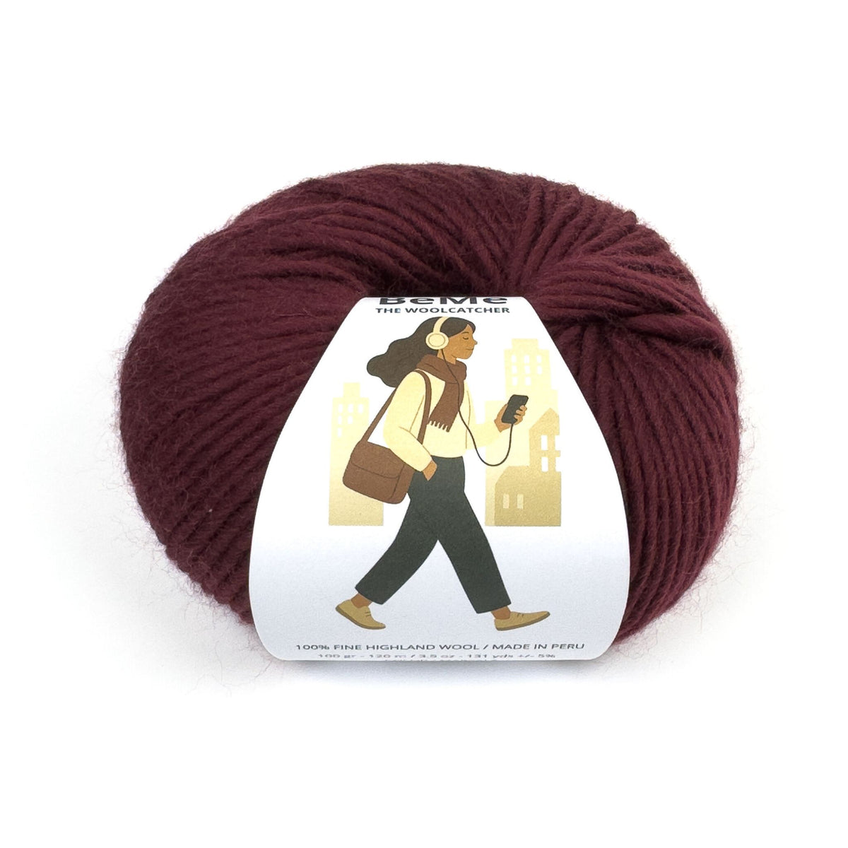 Vídeo de la lana BeMe Marsala, 100% lana Highland peruana de The Woolcatcher